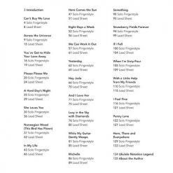 Hal Leonard The Beatles For Fingerstyle Ukulele Book Books & AV