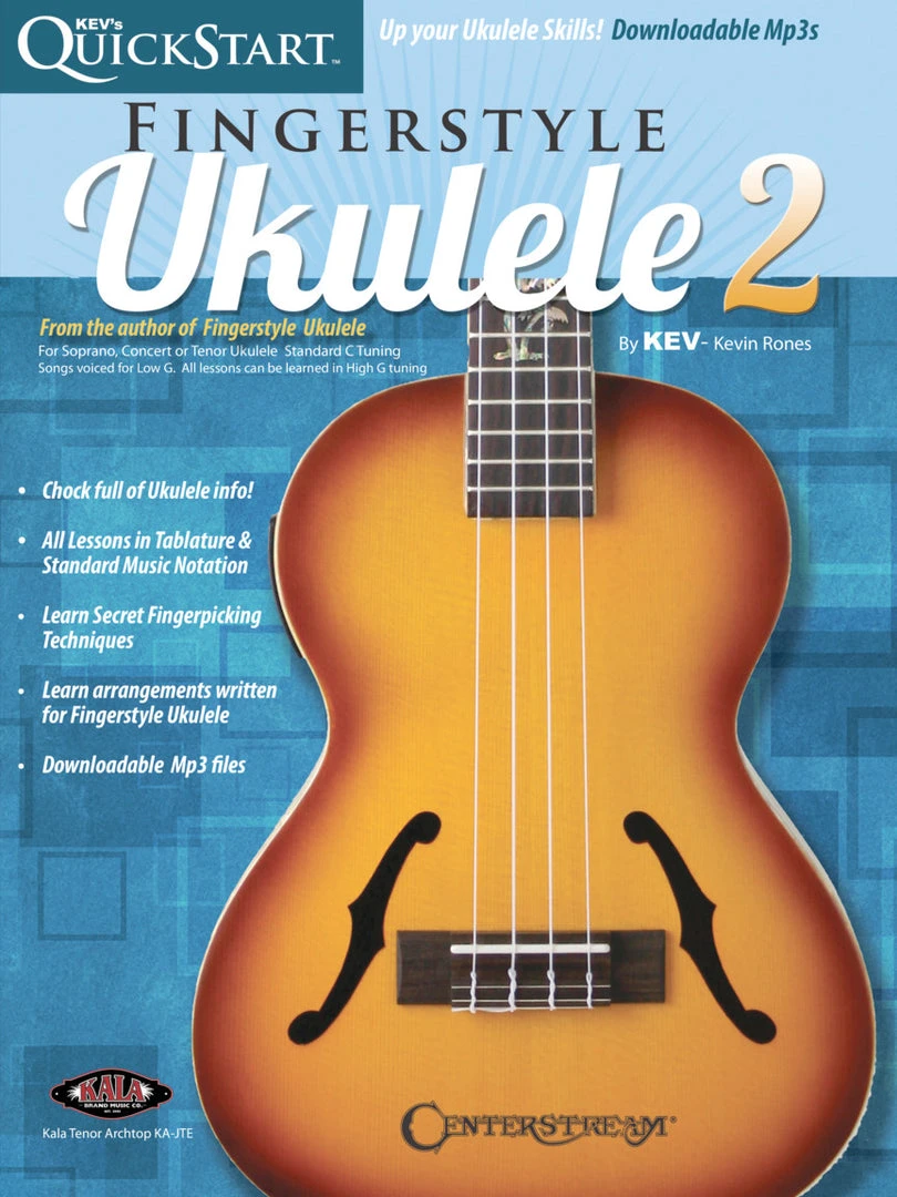 Hal Leonard Kev's QuickStart For Fingerstyle 2 Ukulele Book