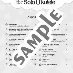 Yamaha Music Media Corporation Disney Songs For Solo Ukulele (English Version) Books & AV