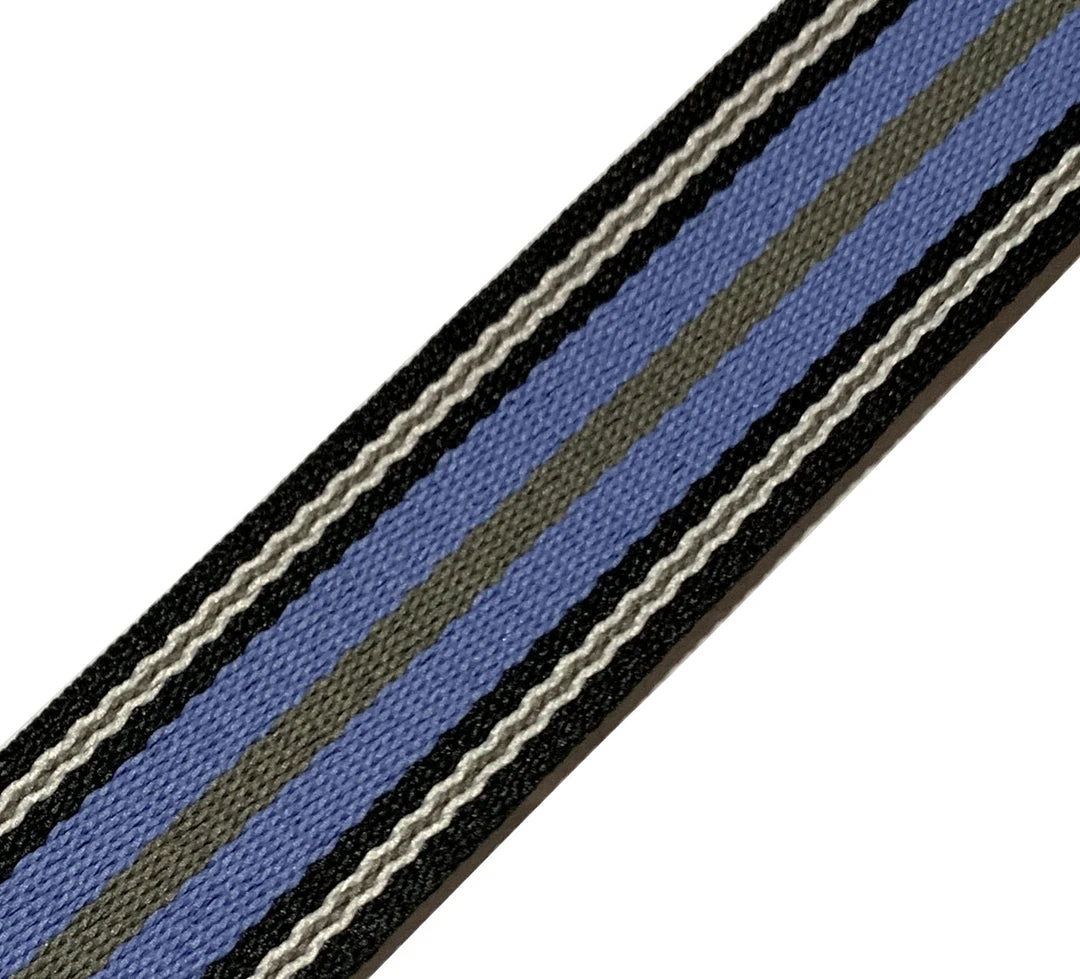 Renegade Accessories Ukulele Strap STRAP/SD25 Blue Grey Stripes