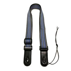 Renegade Accessories Ukulele Strap STRAP/SD25 Blue Grey Stripes