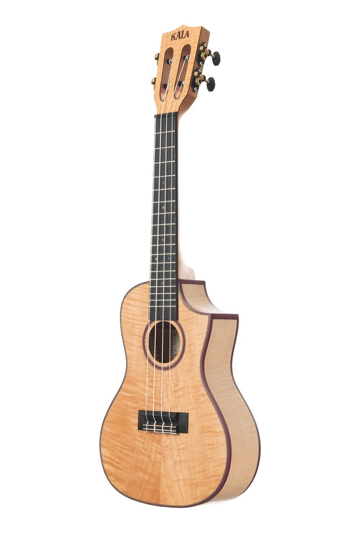 Kala All Solid Flame Maple Concert Cutaway Ukulele (KA-ASFM-C-C) Ukuleles