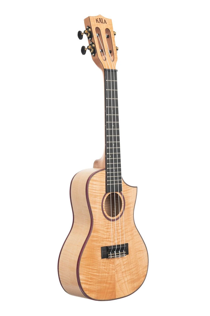 Kala All Solid Flame Maple Concert Cutaway Ukulele (KA-ASFM-C-C) Ukuleles