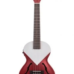 Kala Archtop Tenor Ukulele With Pickup (Chicago Red)
