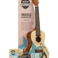 Ukuleles Kala Learn-To-Play Concert Ukulele Starter Kit (Elvis Rockabilly)