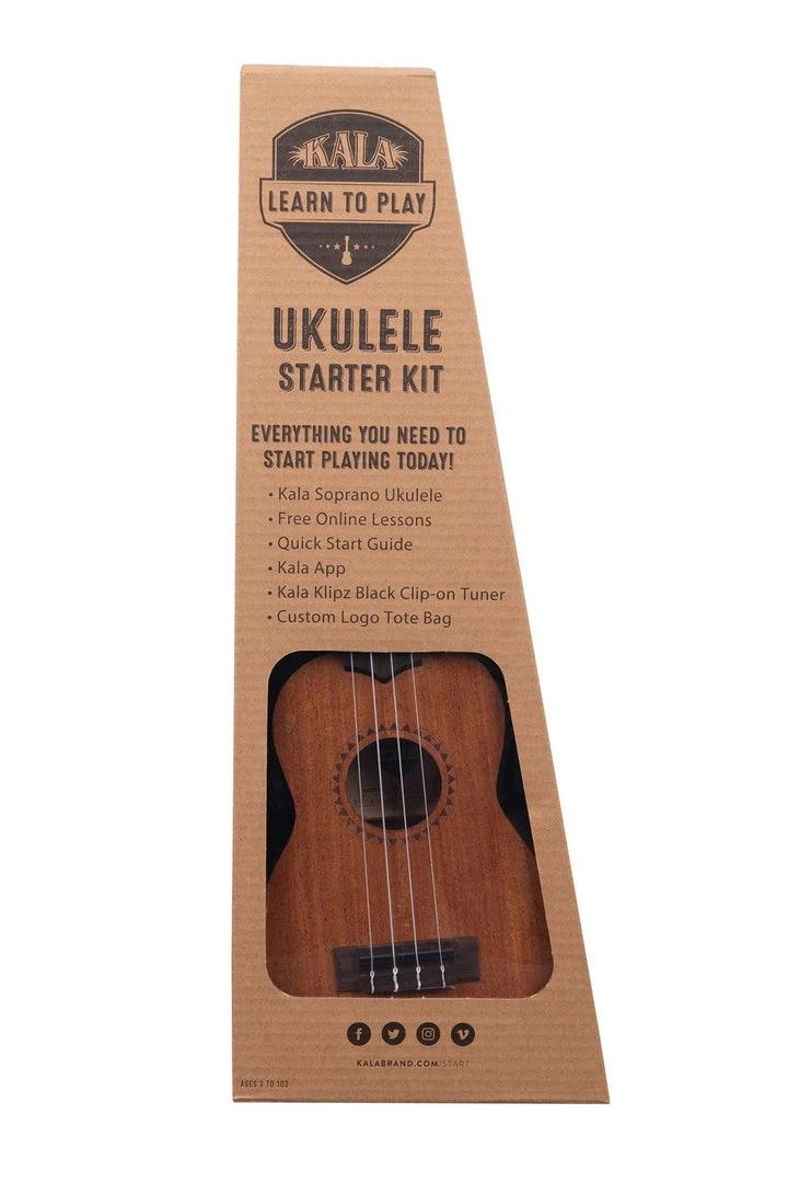 Kala Learn-To-Play Ukulele Starter Kit (3 Sizes) Ukuleles