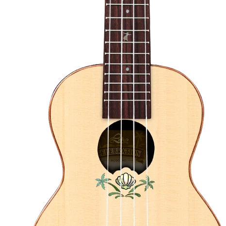 Leho All-Solid Spruce Mahogany Concert Ukulele -Celebration Series (LHUC-SSM-CEL) Ukuleles