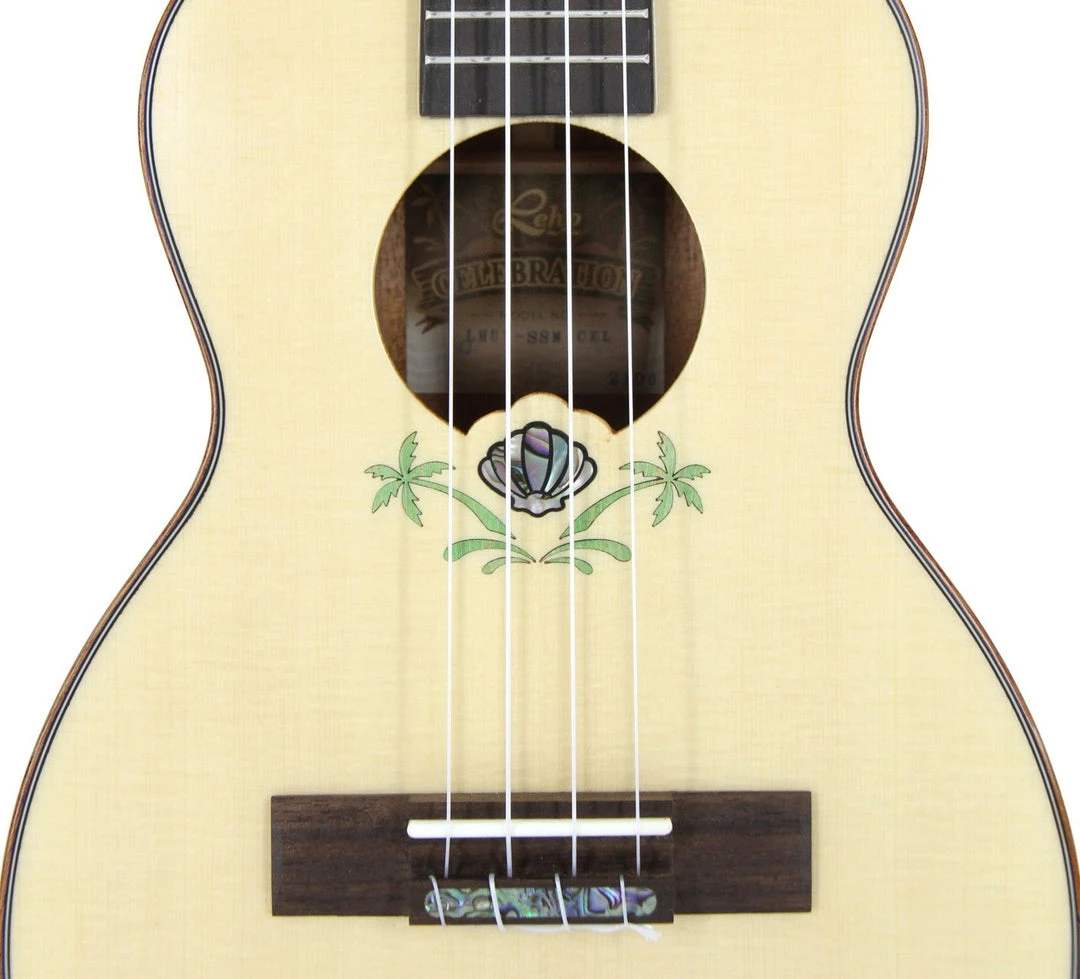 Leho All-Solid Spruce Mahogany Concert Ukulele -Celebration Series (LHUC-SSM-CEL) Ukuleles