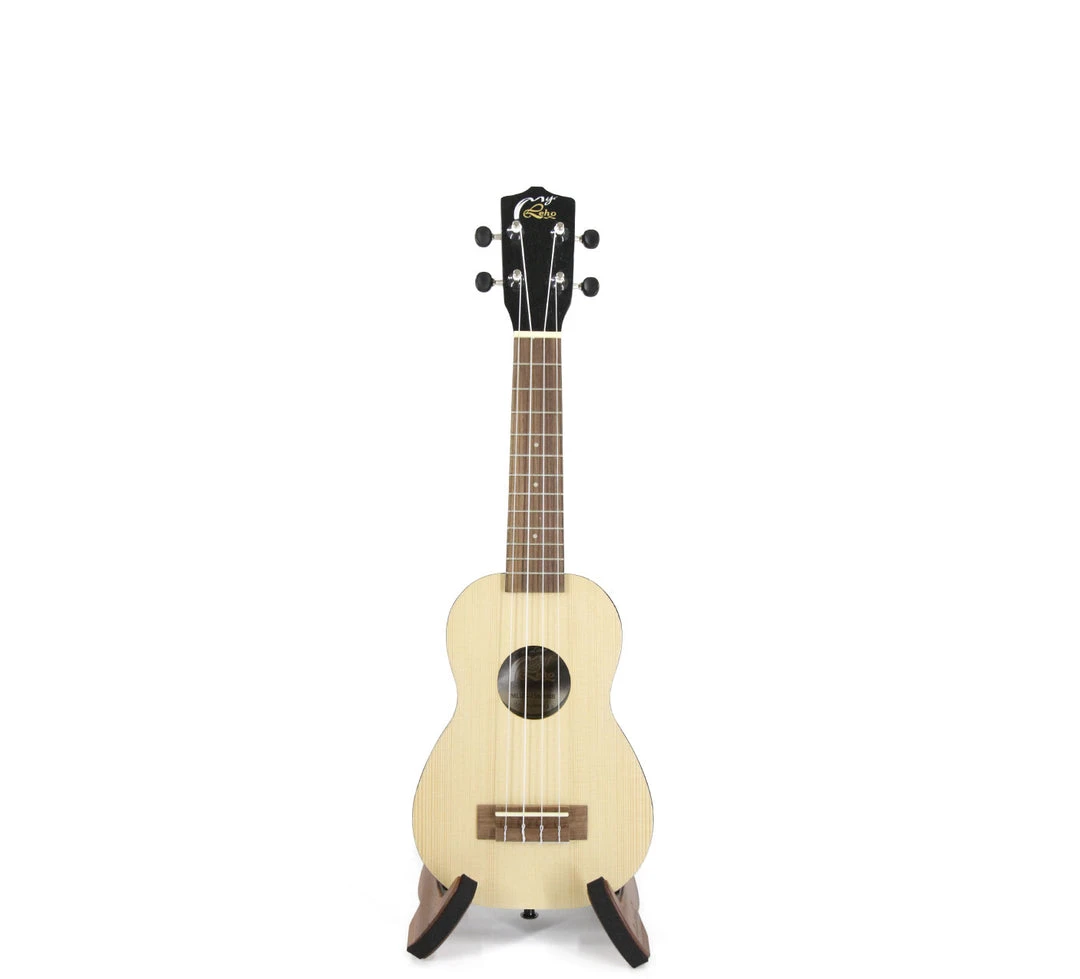 Ukuleles MyLeho Solid Spruce Top Soprano Ukulele (Metal Black)