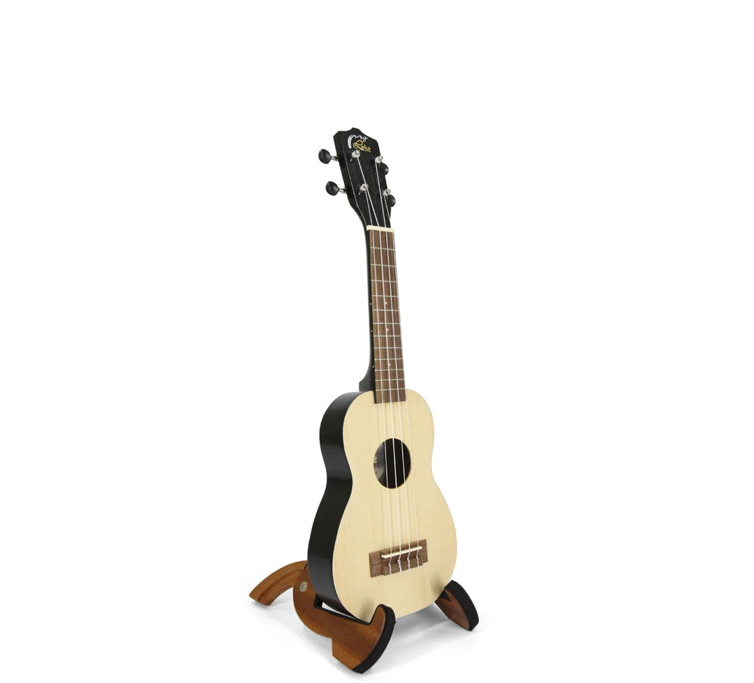 Ukuleles MyLeho Solid Spruce Top Soprano Ukulele (Metal Black)