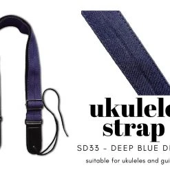 Renegade Ukulele Strap STRAP/SD33 (Deep Blue Denim) Accessories