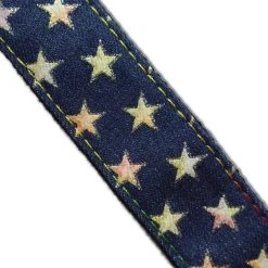 Renegade Ukulele Strap STRAP/SD35 (Dark Blue Denim Large Star)