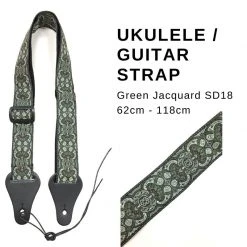 Renegade Accessories Ukulele Strap STRAP/SD18 Green Jacquard