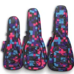 UKULELE MOVEMENT Padded Ukulele Gigbag (Tetris Print)