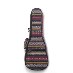 UKULELE MOVEMENT Padded Ukulele Gigbag (Colourful Woven)