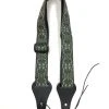 Renegade Accessories Ukulele Strap STRAP/SD18 Green Jacquard